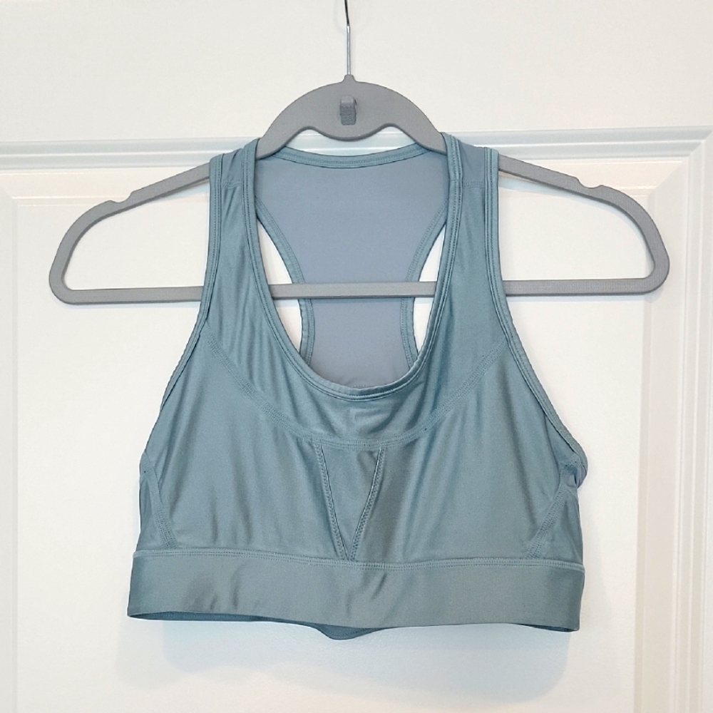 Alala Teal Metallic Seafoam Surf Sports Bra Medium